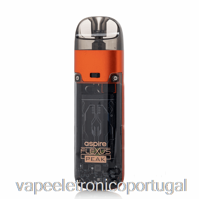 Vape Eletrônico Aspire Flexus Peak Pod Sistema âmbar Laranja